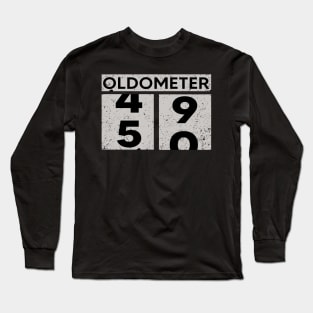 Oldometer 49-50 | 50th Birthday Gift Long Sleeve T-Shirt